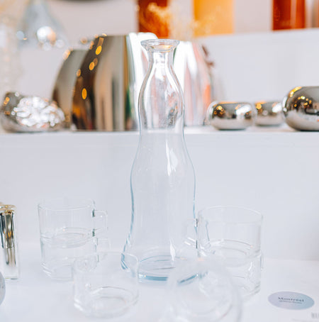 bouteille verre wavy