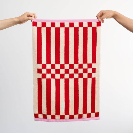 Red Clubhouse Hand Towel
