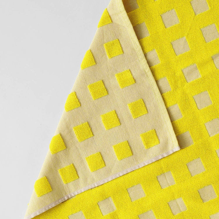 Yellow square dish towels