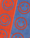 Large red Smiley towel