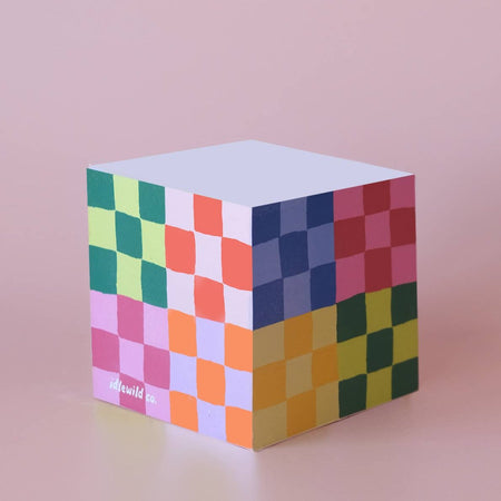 Rainbow Plaid Notepad