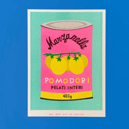 Affichette risographie 'Can of Pomodori'