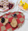 Plateau grande assiette Red Checks