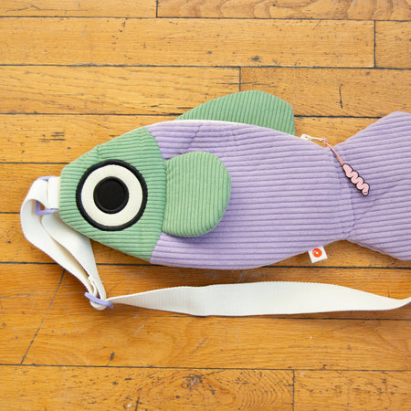 Fish lavender shoulder bag