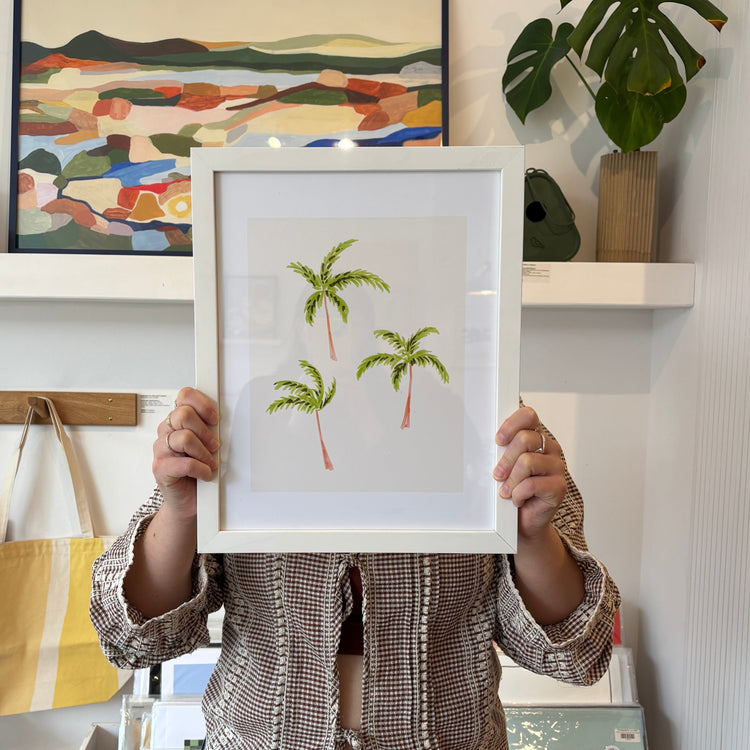 Affiche 'Palm Trees' encadrée [tel quel]