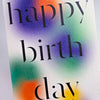 Carte de souhaits Gradient Birthday