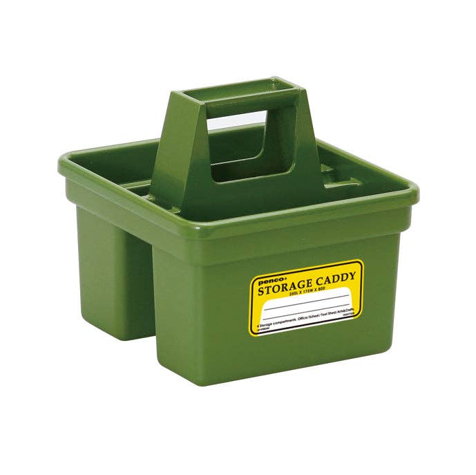 Small green portable storage box