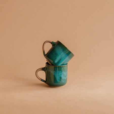 Tasse en grès Émeraude