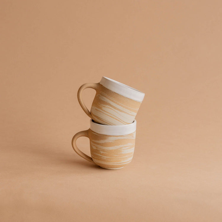 Tasse en grès Marbré