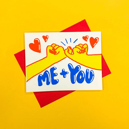 Pinky Swear You &amp; Me Greeting Card