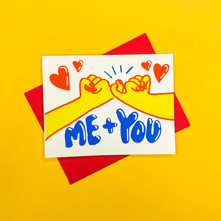 Pinky Swear You &amp; Me Greeting Card