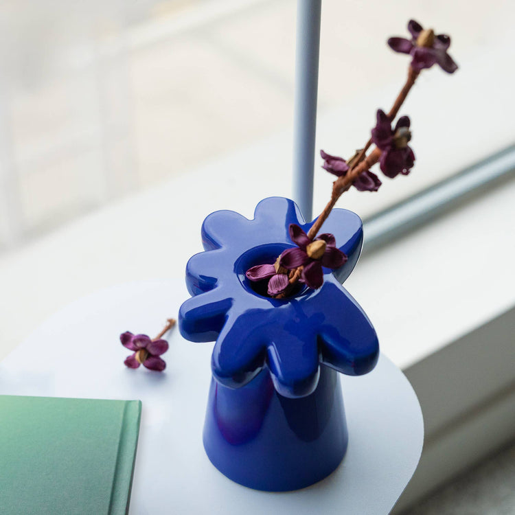 Vase Marguerite bleu