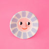 Ceramic empty pocket plate 'Happy Sun lilac' 