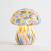 Pastel glass mushroom lamp