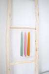 Duo of Ocher tapered candles