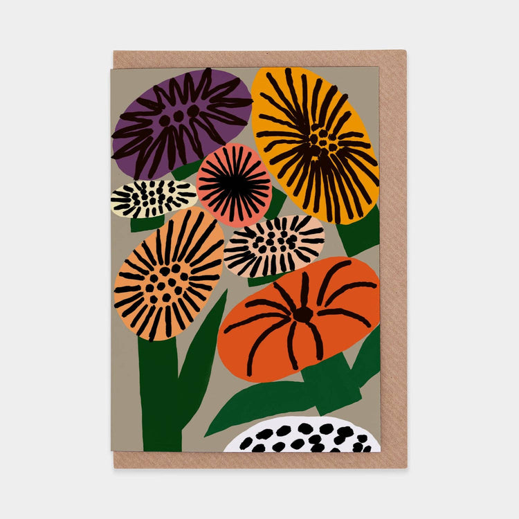 Carte de souhaits Memphis Flowers