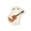 Autocollant Grenouille guitariste