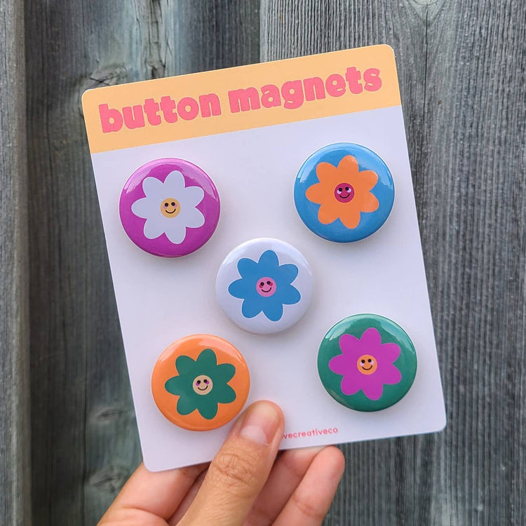 Ensemble d'aimants Fleurs