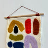 Wool shavings wall hanging VIII