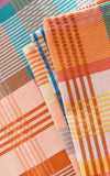 Nappe Wild Weave bleu-orange