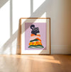 Affiche Chat sur couvertures