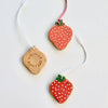 Strawberry Ceramic Ornament