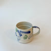 Grande tasse pois bleus et verts