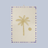 Yellow palm tree dishcloth
