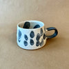 Large abstract ceramic mug no.143 