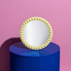 Miroir rond Peninsula jaune