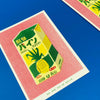 Affichette risographie 'Japanese Box of Pineapple Juice'