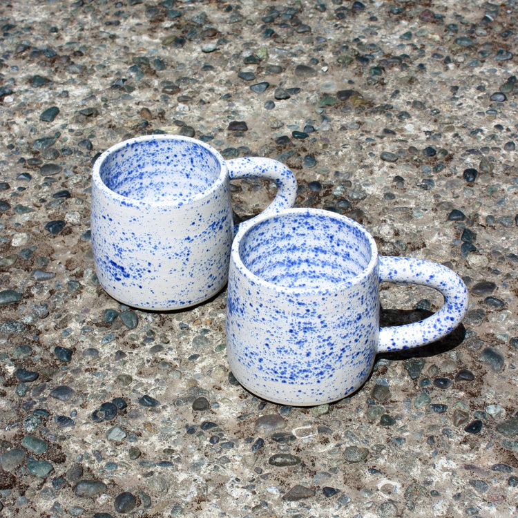 Tasse en céramique Bleu moucheté