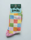 Rainbow checks socks