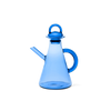 Blue glass oil cruet