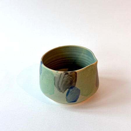 Bol à matcha abstrait vert