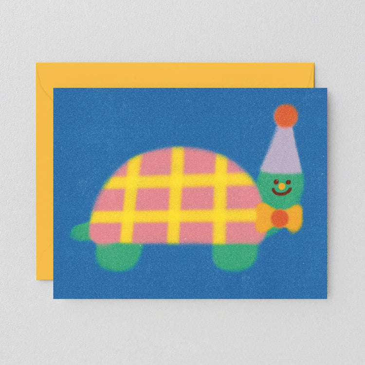 Carte de souhaits Tortue Festive