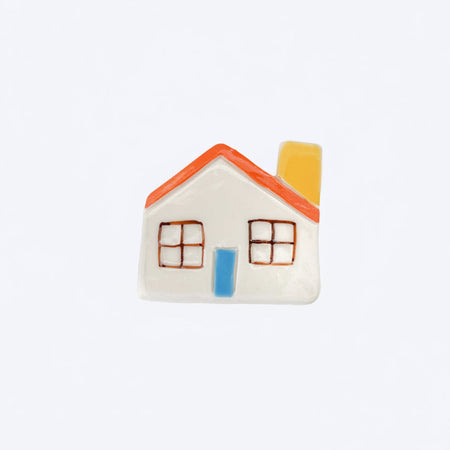 Broche en céramique Maison
