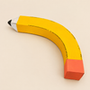 Sculpture en carton 'Crayon'