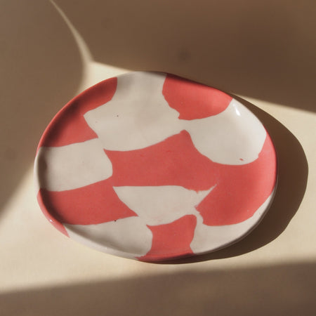 Petite assiette carreautée