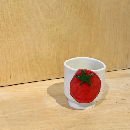 Tomato porcelain tumbler cup