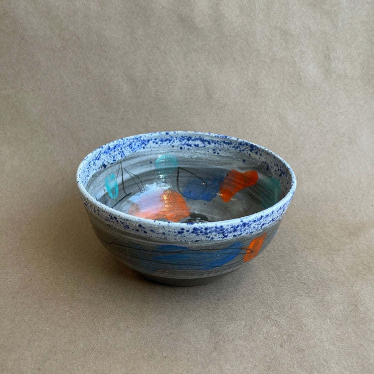 Large abstract ceramic bowl no.314 