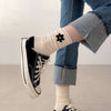 Embroidered Daisy Socks [Various Colors]