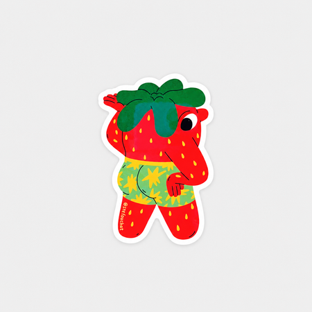Autocollant Fraise