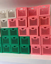 Mini caisse de lait verte
