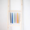 Duo of Ocher tapered candles