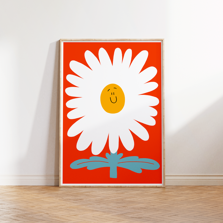 Affiche 'Fleur blanche'