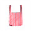 Sac réutilisable rayures Rose & Rouge