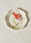 Assiette florale tangerine et rose [formats variés]