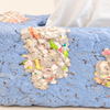 Couvre-boîte à mouchoirs en papier mâché bleu