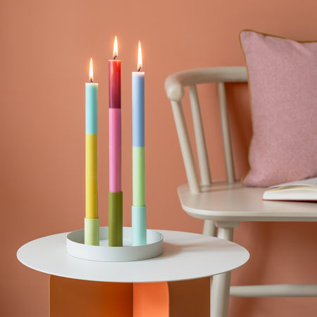 Oslo two-tone candle [varied colors] 